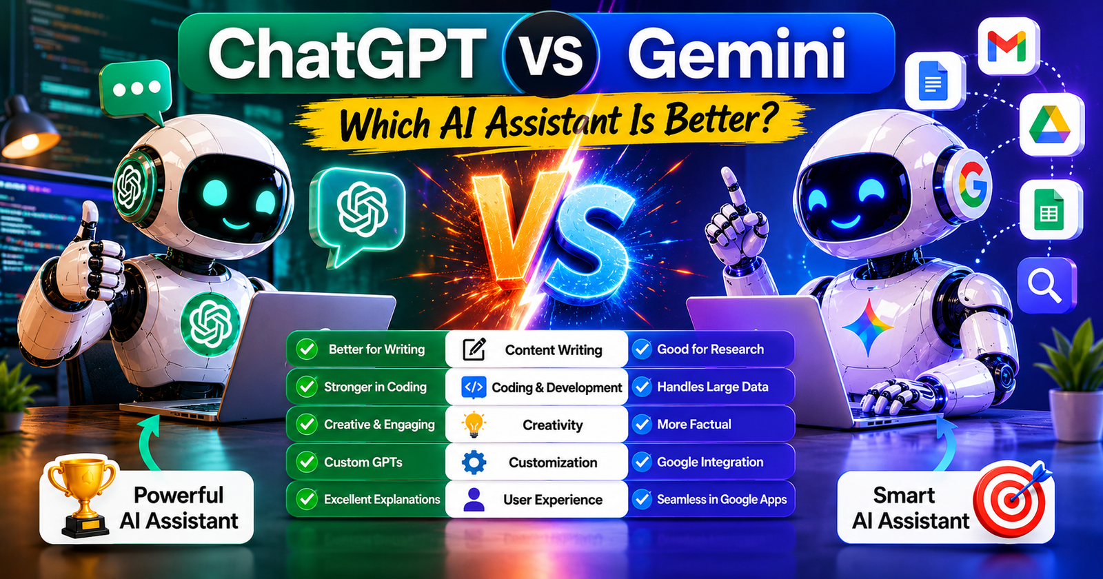 ChatGPT vs Gemini: Which AI Assistant Is Better?